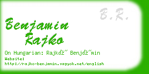 benjamin rajko business card